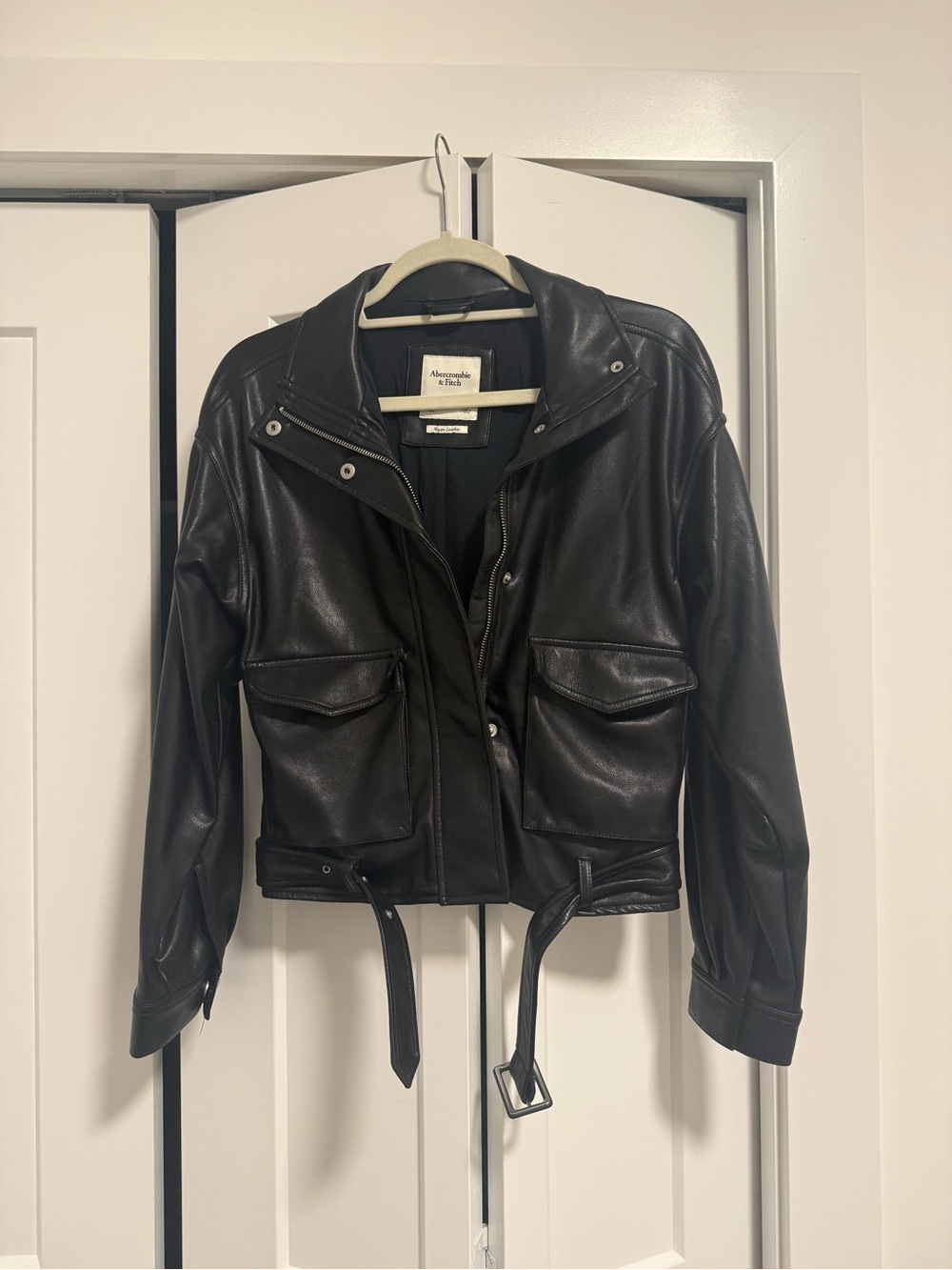 Abercrombie leather jacket
